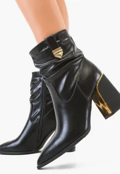 Botine dama Malaika Negre imagine