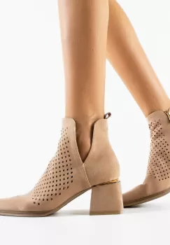 Botine dama Maraya Bej imagine