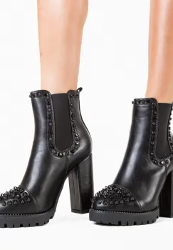 Botine dama Mendel Negre imagine