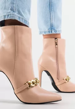 Botine dama Mischa Bej imagine