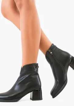 Botine dama Morris Negre 2 imagine