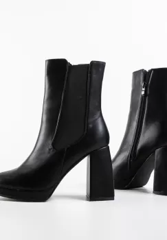 Botine dama Negon Negre imagine