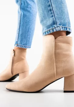 Botine dama Noname Bej imagine