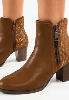 Botine dama Ortega Camel imagine