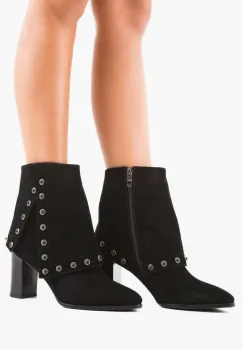 Botine dama Party Negre imagine