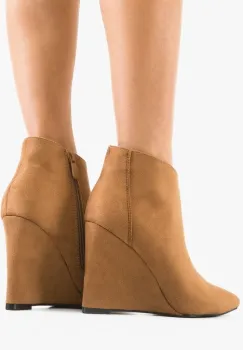 Botine dama Patton Camel imagine