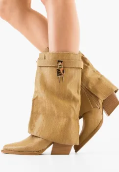 Botine dama Raffa Bej imagine