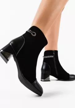 Botine dama Riggs Negre imagine