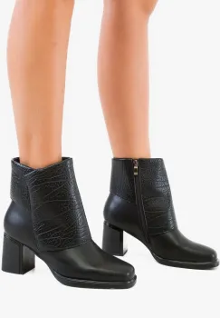 Botine dama Shelby Negre imagine