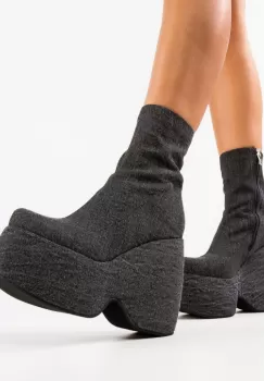 Botine dama Stelar Negre imagine