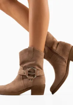 Botine dama Szymo Khaki imagine
