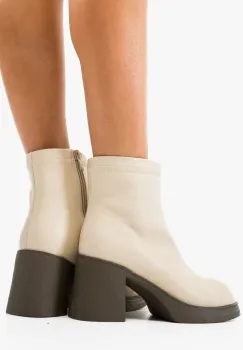 Botine dama Tafta Bej imagine