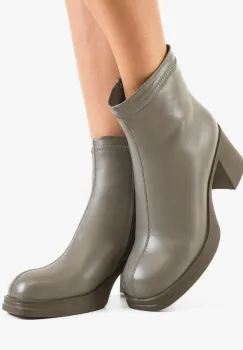 Botine dama Tafta Gri imagine