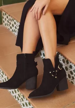 Botine dama Talnah Negre imagine