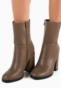 Botine dama Tshepo Khaki imagine