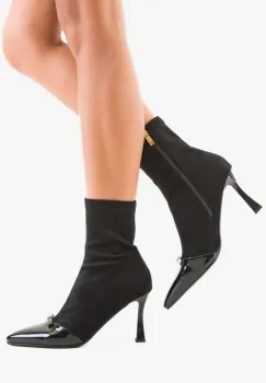 Botine dama Vikima Negre imagine