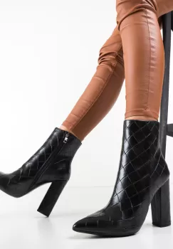 Botine Huber Negre imagine