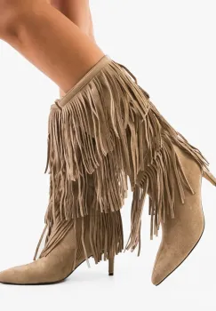 Cizme dama Doryta Khaki imagine