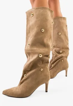 Cizme dama Echya Khaki imagine