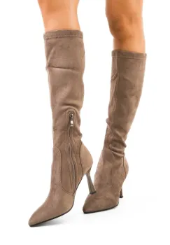Cizme dama Eloise Khaki imagine