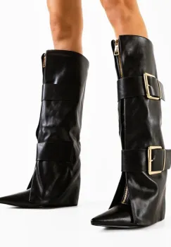 Cizme dama Grafada Negre imagine