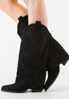 Cizme dama Herte Negre imagine