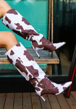 Cizme dama Kastane Print imagine