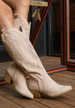 Cizme dama Novograd Bej imagine