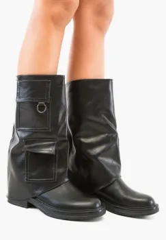 Cizme dama Olive Negre imagine