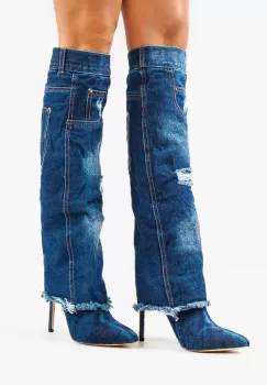 Cizme dama Outback Albastre 2 imagine