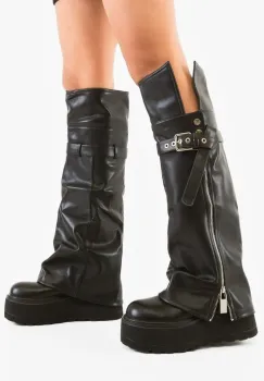 Cizme dama Sandera Negre imagine