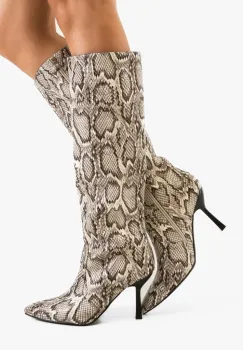 Cizme dama Snakke Print imagine