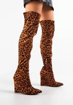 Cizme dama Tiger Print imagine