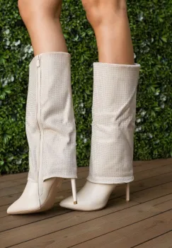 Cizme dama Waldeck Bej imagine