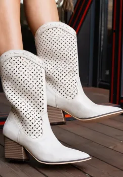 Cizme dama Yansy Bej 2 imagine