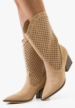 Cizme dama Yansy Bej imagine
