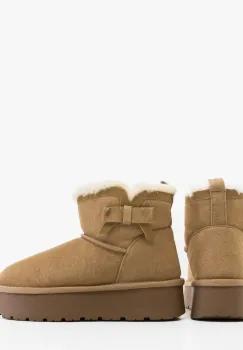 Cizme tip Ug Fondy Bej imagine