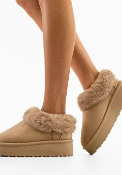 Cizme tip Ug Jaden Beige imagine