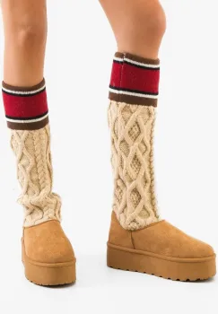 Cizme tip Ug Lolle Camel imagine