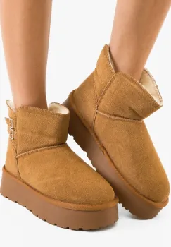 Cizme tip Ug Tieme Camel imagine