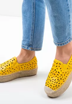 Espadrile Aroq Galbene imagine