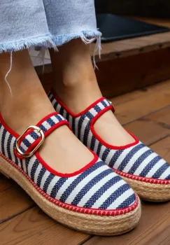 Espadrile dama Gamny Albastri imagine