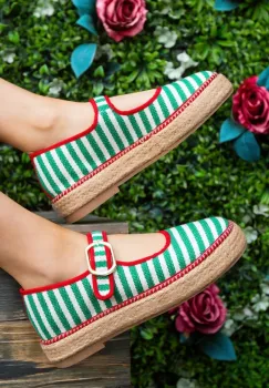 Espadrile dama Gamny Verzi imagine