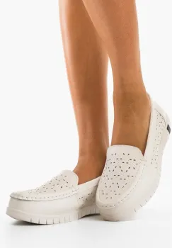 Espadrile dama Skrell Albe imagine