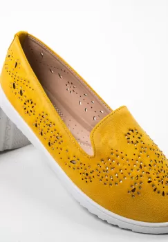 Espadrile Fred Galbene imagine