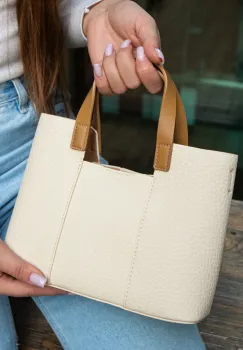 Geanta dama de mana Bagz Bej imagine