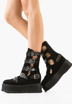 Ghete dama Stripe Negre 3 imagine