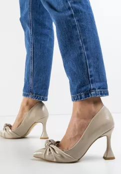 Pantofi Cadek Bej 2 imagine