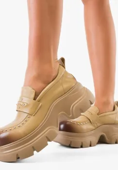 Pantofi Casual Allen Bej imagine