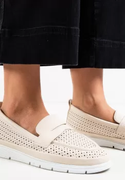 Pantofi Casual Amina Bej imagine